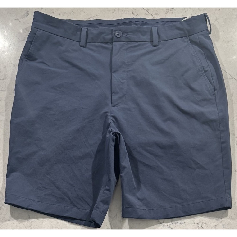 Vineyard Vines On The Go Shorts Mens 34 Navy Blue OTG Performance Golf Stretch